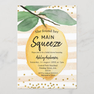 Lemon Bridal Dusche Einladung