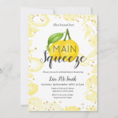 Lemon Bridal Dusche Einladung (Vorderseite)