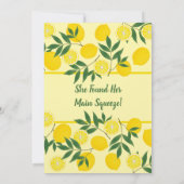 Lemon Bridal Dusche Einladung (Rückseite)