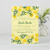 Lemon Bridal Dusche Einladung (Stehend Vorderseite)