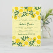 Lemon Bridal Dusche Einladung (Stehend Vorderseite)