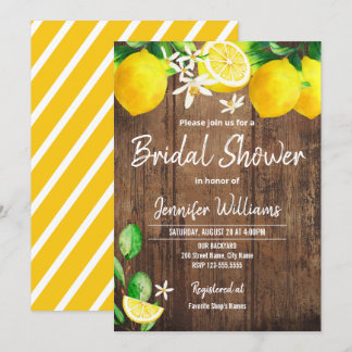 Lemon Bridal Dusche Einladung