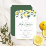 Lemon Bridal Dusche Einladung Hauptpresse<br><div class="desc">She found her Main Squeeze! This Lemon themed bridal shower einladung is perfect for a spring or summer shower,  or Bridal Brunch. The design feature rustic elegant watercolor illustrations of lemons and greenery and modern typography. All text Below "Main Squeeze" is custom to your event.</div>