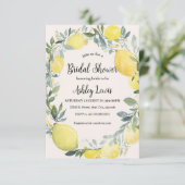 Lemon Bridal Dusche Einladung Lemon Dusche (Stehend Vorderseite)