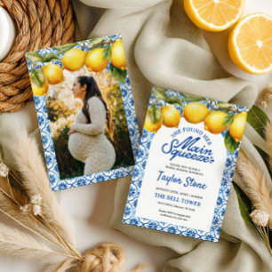 Lemon Bridal Dusche Einladung mit Foto