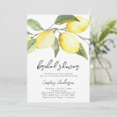 Lemon Bridal Dusche Einladung | Zitrusfrüchte (Stehend Vorderseite)
