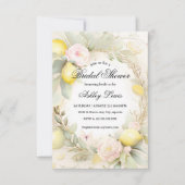 Lemon Bridal Dusche Einladung, Zitrusfrüchte Einladung (Vorderseite)