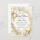 Lemon Bridal Dusche Einladung, Zitrusfrüchte Einladung (Vorne/Hinten)