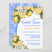 LEMON BRIDAL SHOWER Einladung (Vorne/Hinten)