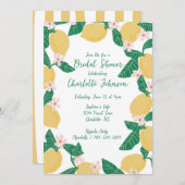 Lemon Bridal Shower Einladung (Vorne/Hinten)