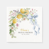 Lemon Bridal Shower Party Napkins  Serviette (Vorderseite)