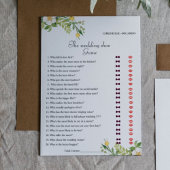 Lemon Bride & Groom Brautparty Spielkarte Ankündigung