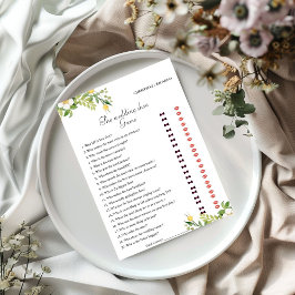 Lemon Bride & Groom Brautparty Spielkarte Ankündigung