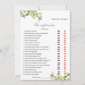 Lemon Bride & Groom Brautparty Spielkarte Ankündigung (Vorderseite)