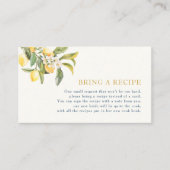 Lemon Bring eine Rezept-Karte Begleitkarte (Vorderseite)