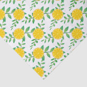 Lemon Bunch Frucht Muster Decoupage Seidenpapier (Ausschnitt)