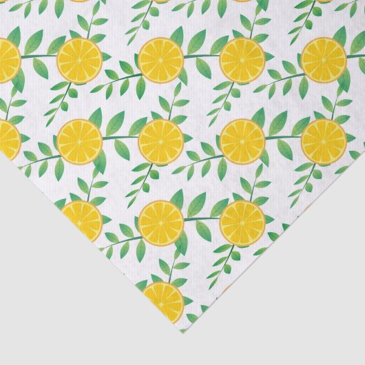 Lemon Bunch Frucht Muster Decoupage Seidenpapier (Ausschnitt)