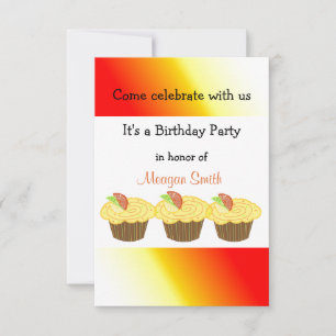 Lemon Candden Cupcakes Einladung