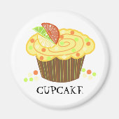 Lemon Candy Cupcake Magnet (Vorne)