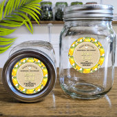 Lemon Canning Jar Label Runder Aufkleber