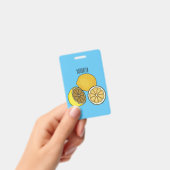 Lemon Cartoon Illustration Ausweis (Handheld)