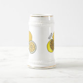 Lemon Cartoon Illustration Bierglas (Mittel)
