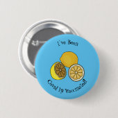 Lemon Cartoon Illustration Button (Vorne & Hinten)