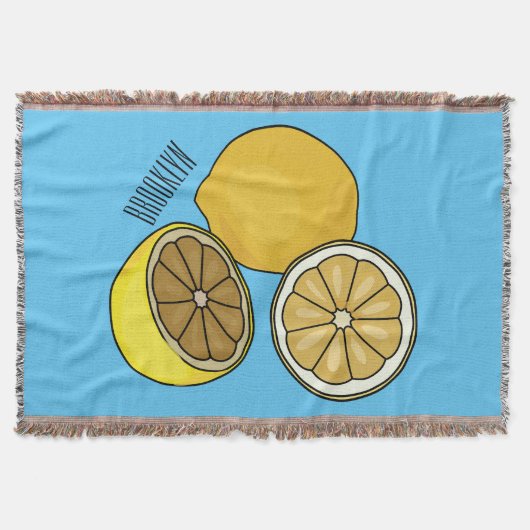 Lemon Cartoon Illustration Decke (Vorderseite)