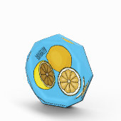 Lemon Cartoon Illustration Fotoblock (Rechts)