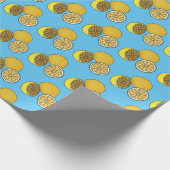 Lemon Cartoon Illustration Geschenkpapier (Ecke)