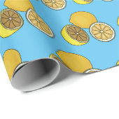 Lemon Cartoon Illustration Geschenkpapier (Rolleneckpunkt)