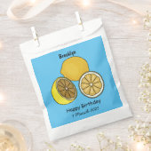 Lemon Cartoon Illustration Geschenktütchen (Ausgeschnitten)