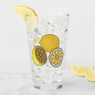 Lemon Cartoon Illustration Glas