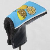 Lemon Cartoon Illustration Golf Headcover (3/4 Vorderseite)