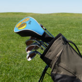 Lemon Cartoon Illustration Golf Headcover (In SItu)