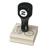 Lemon Cartoon Illustration Gummistempel (Stempel)