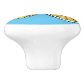 Lemon Cartoon Illustration Keramikknauf (Seitenansicht)