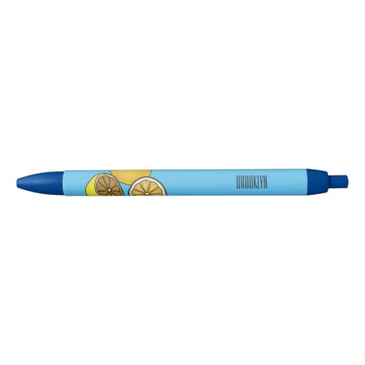 Lemon Cartoon Illustration Kugelschreiber (Vorderseite)