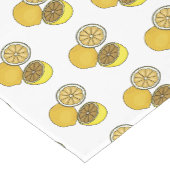 Lemon Cartoon Illustration Kurzer Tischläufer (Ecke)