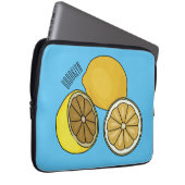 Lemon Cartoon Illustration Laptopschutzhülle (Vorne Rechts)