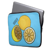 Lemon Cartoon Illustration Laptopschutzhülle (Vorderseite Links)