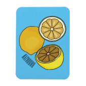 Lemon Cartoon Illustration Magnet (Vertikal)