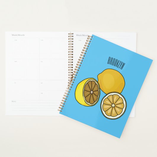 Lemon Cartoon Illustration Planer (Anzeige)