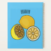 Lemon Cartoon Illustration Planer (Rückseite)