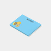 Lemon Cartoon Illustration Post-it Klebezettel (angewinkelt)