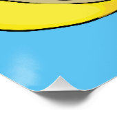 Lemon Cartoon Illustration Poster (Ecke)