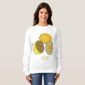 Lemon Cartoon Illustration Sweatshirt (Vorne ganz)