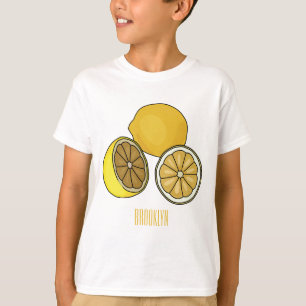 Lemon Cartoon Illustration T-Shirt