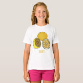 Lemon Cartoon Illustration T-Shirt (Vorne ganz)