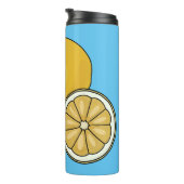 Lemon Cartoon Illustration Thermosbecher (Nach rechts gedreht)